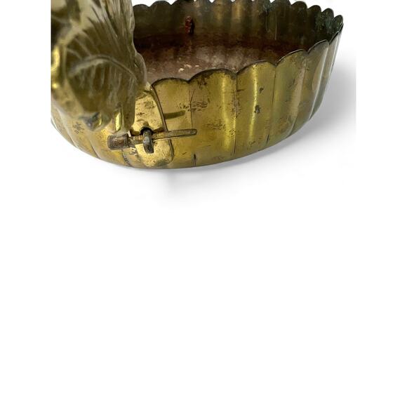 Vintage japanese Buddhist altar solid brass lantern plant holder garden decor - Picture 7 of 10